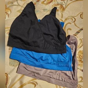 Women's Black, Blue, and Brown Bras